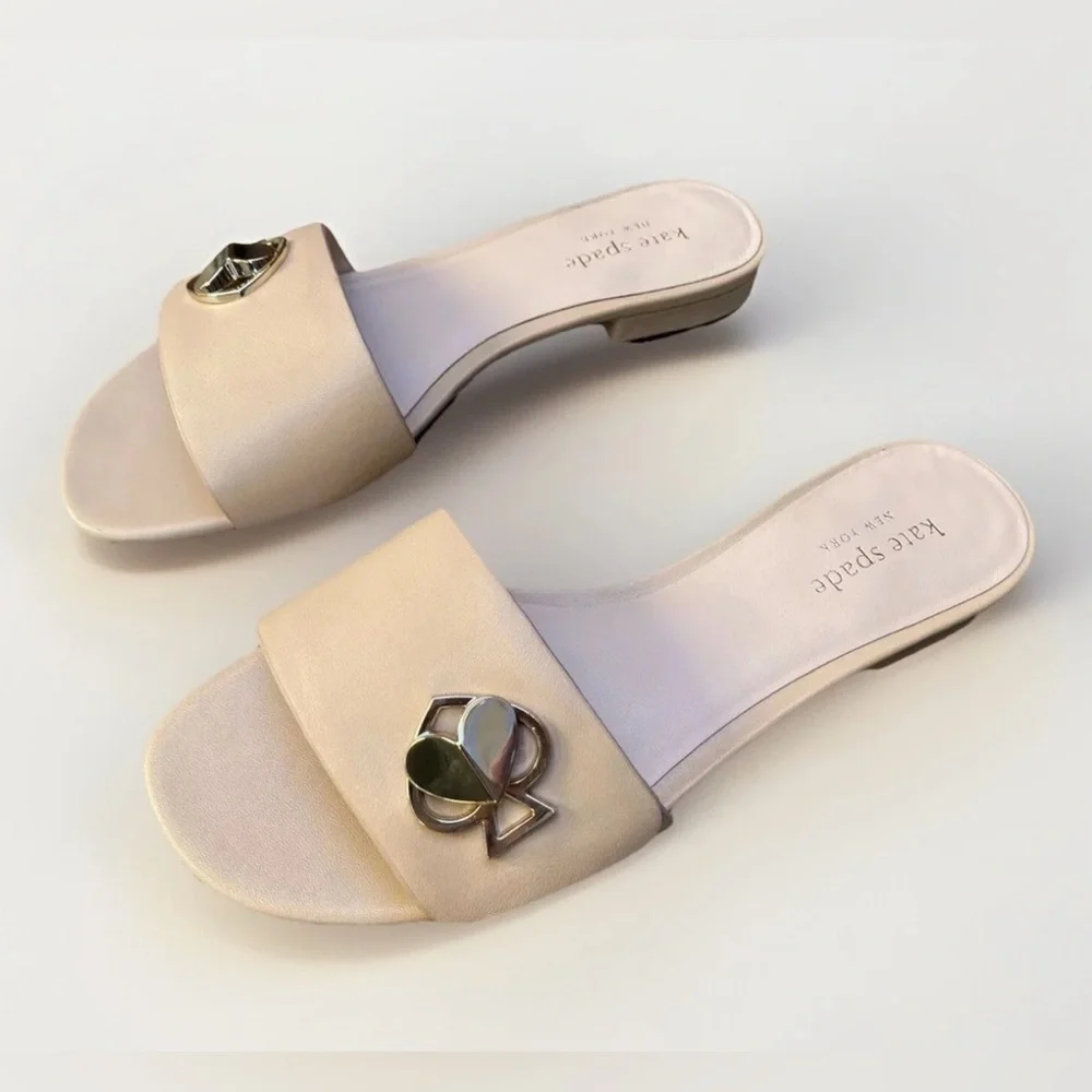 Kate Spade New York Ferry Slide Sandals Leather